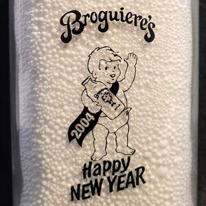 Broguiere's Dairy Milk Bottle HAPPY NEW YEAR 2004 - holidays